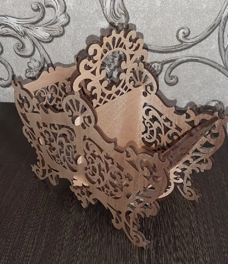 Ahşap Şeker Sepeti