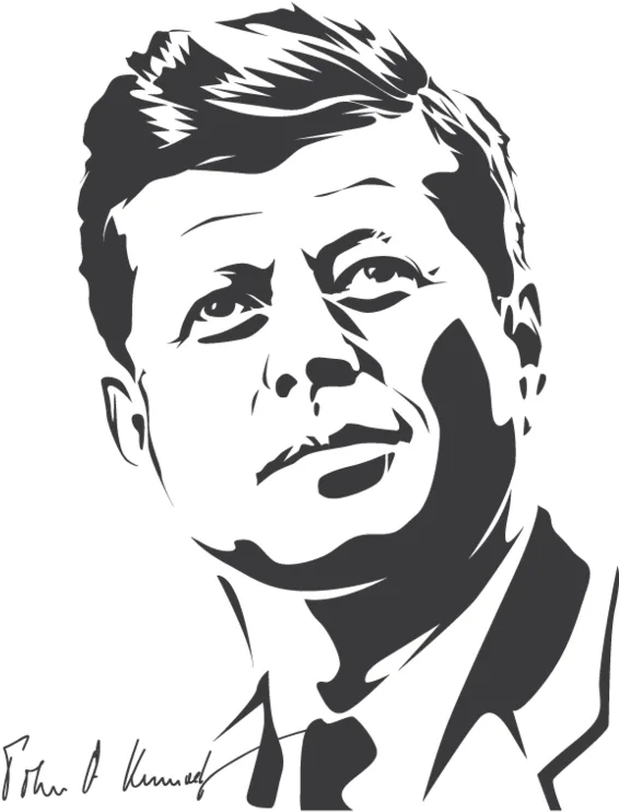 John F Kennedy Siluet
