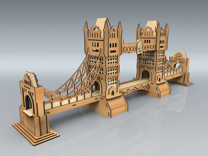 3D Tower Bridge Köprü Puzzle