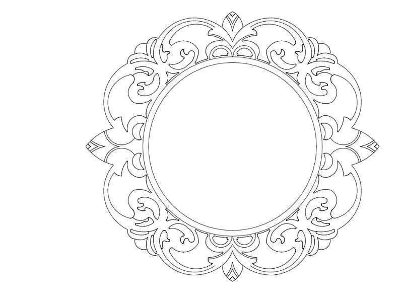 Desenli Ayna Çerçevesi-60