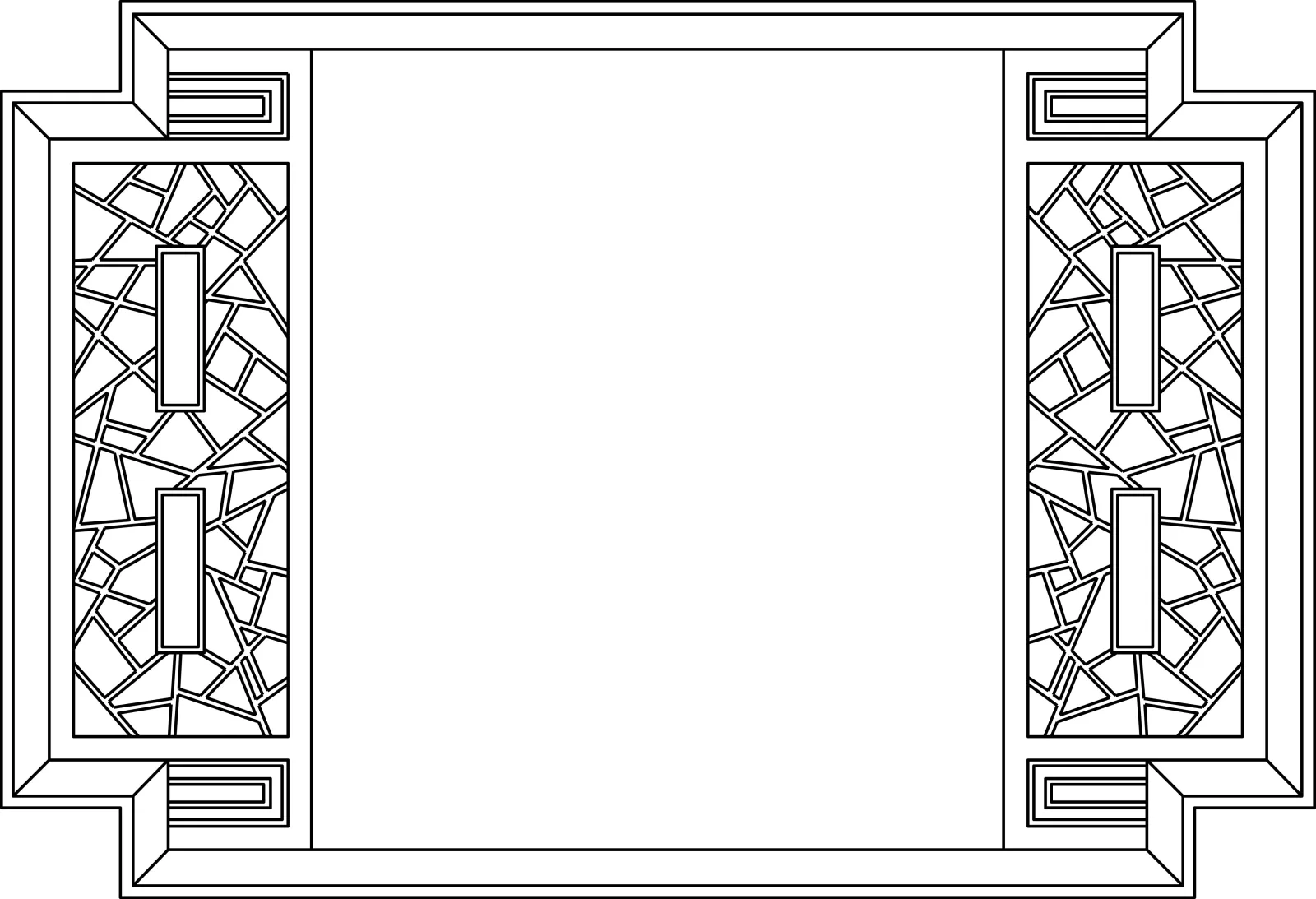 Desenli Ayna Çerçevesi-90