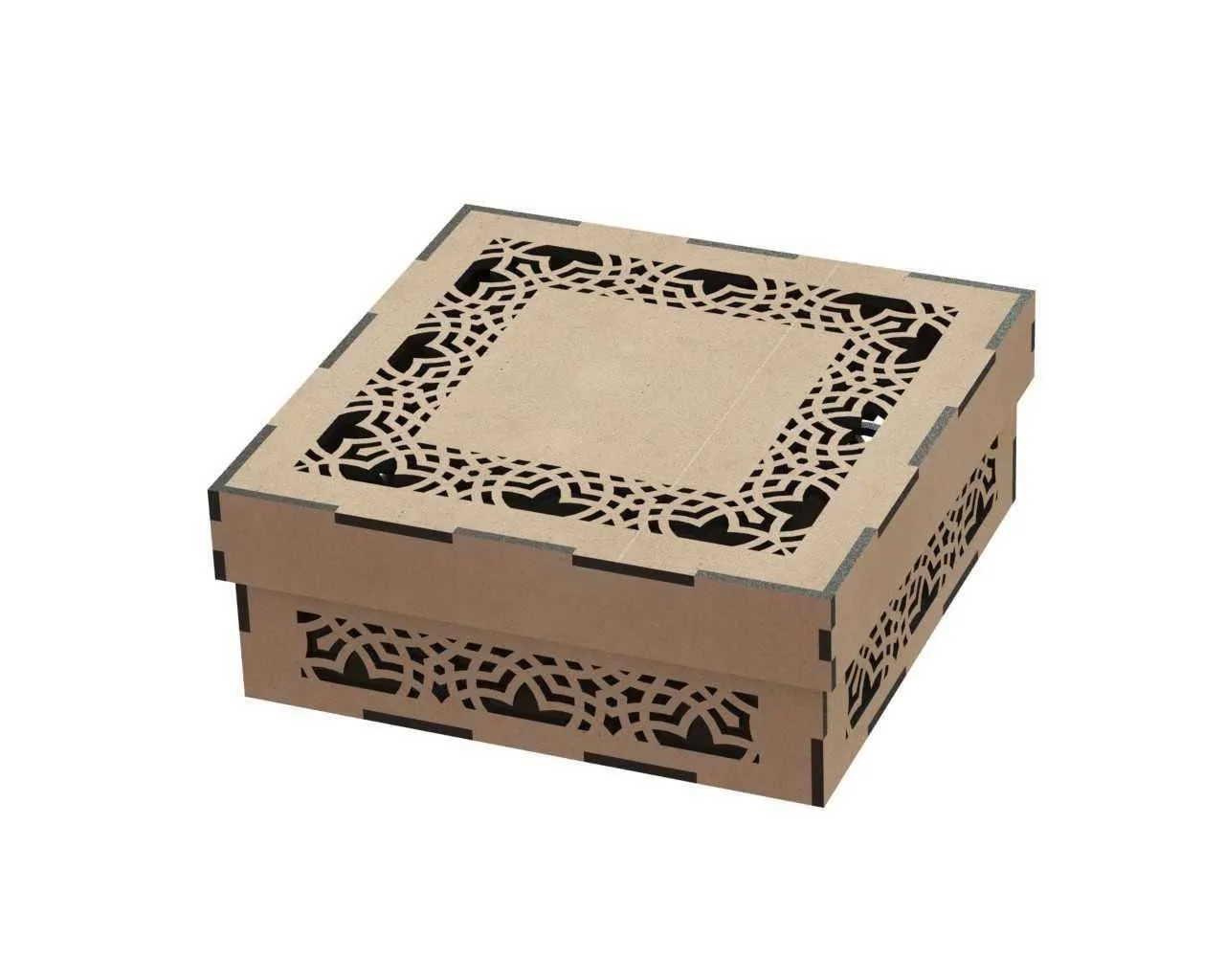 Desenli Kapaklı Kutu-7