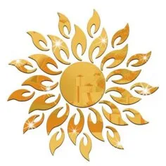 Lazer Kesim Aynalı Akrilik Güneş Sanatı Duvar Stickerı