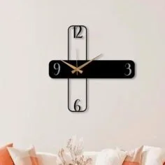 Lazer Kesim Modern Tasarım Duvar Saati Minimalist Dekor