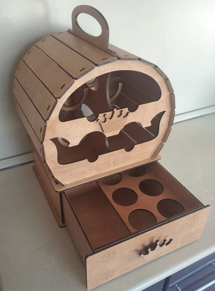 Şarap Fıçı Mini Bar