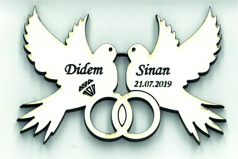 Yüzüklü Güvercin Magnet