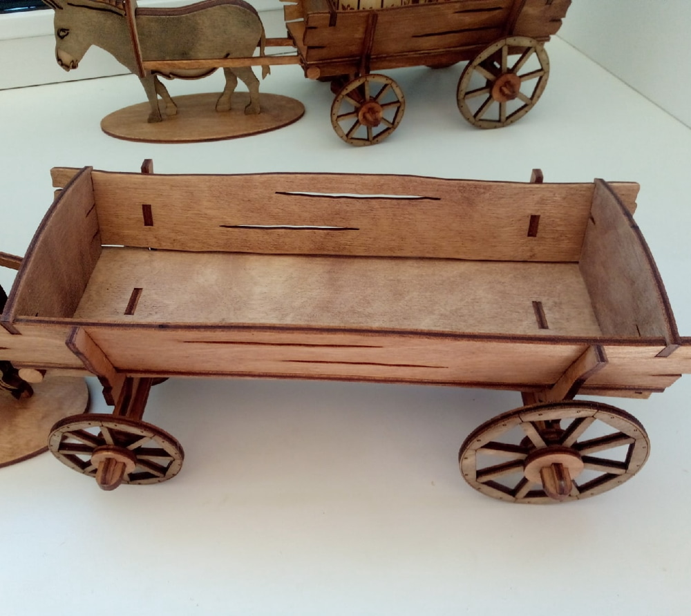 At Arabası Maketi 4mm