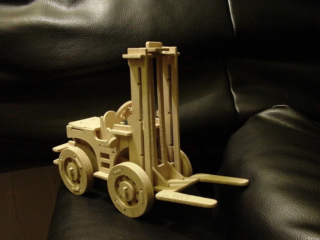 Forklift Kamyon 3D Ahşap Puzzle
