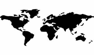 Dünya Haritası Lazer Kesim Cnc Cdr Dxf Dosyası