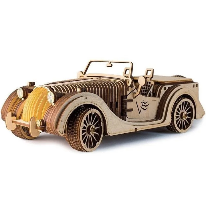 Klasik Roadster Araba Oyuncak 3D Puzzle