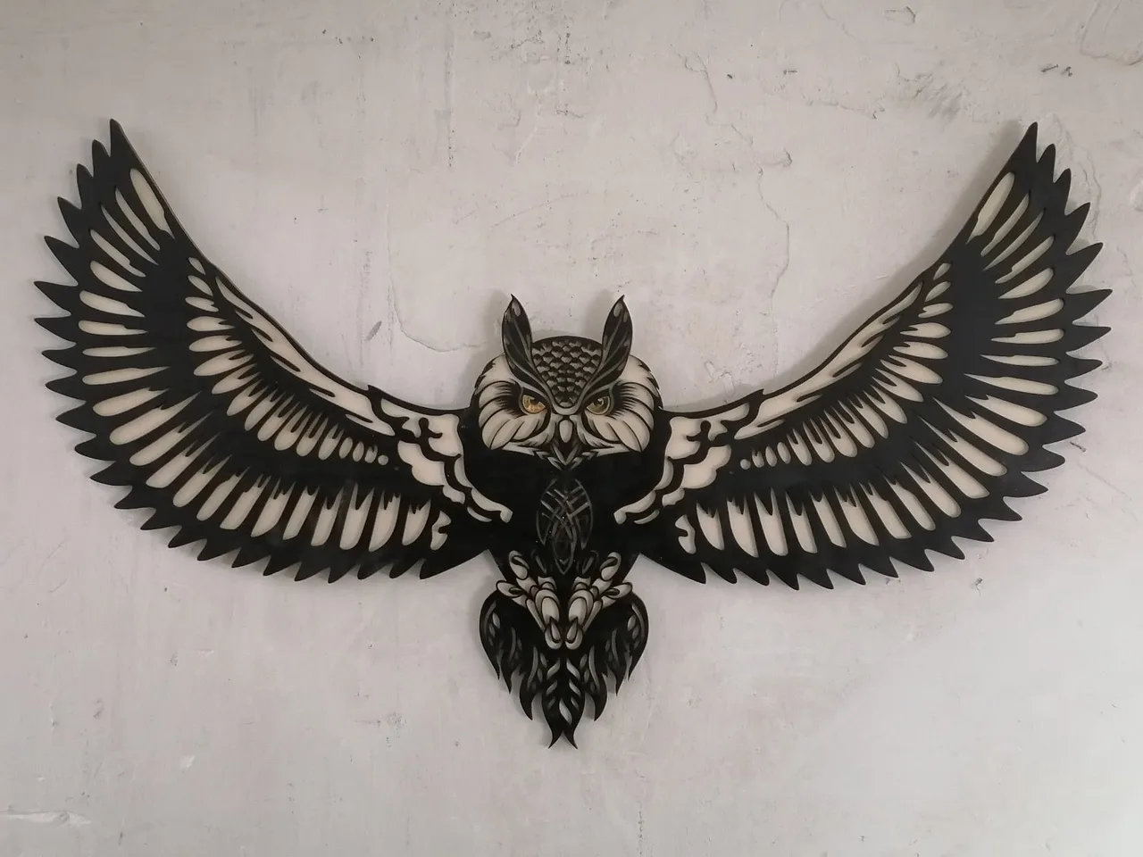 Uçan Baykuş Duvar Dekoru
