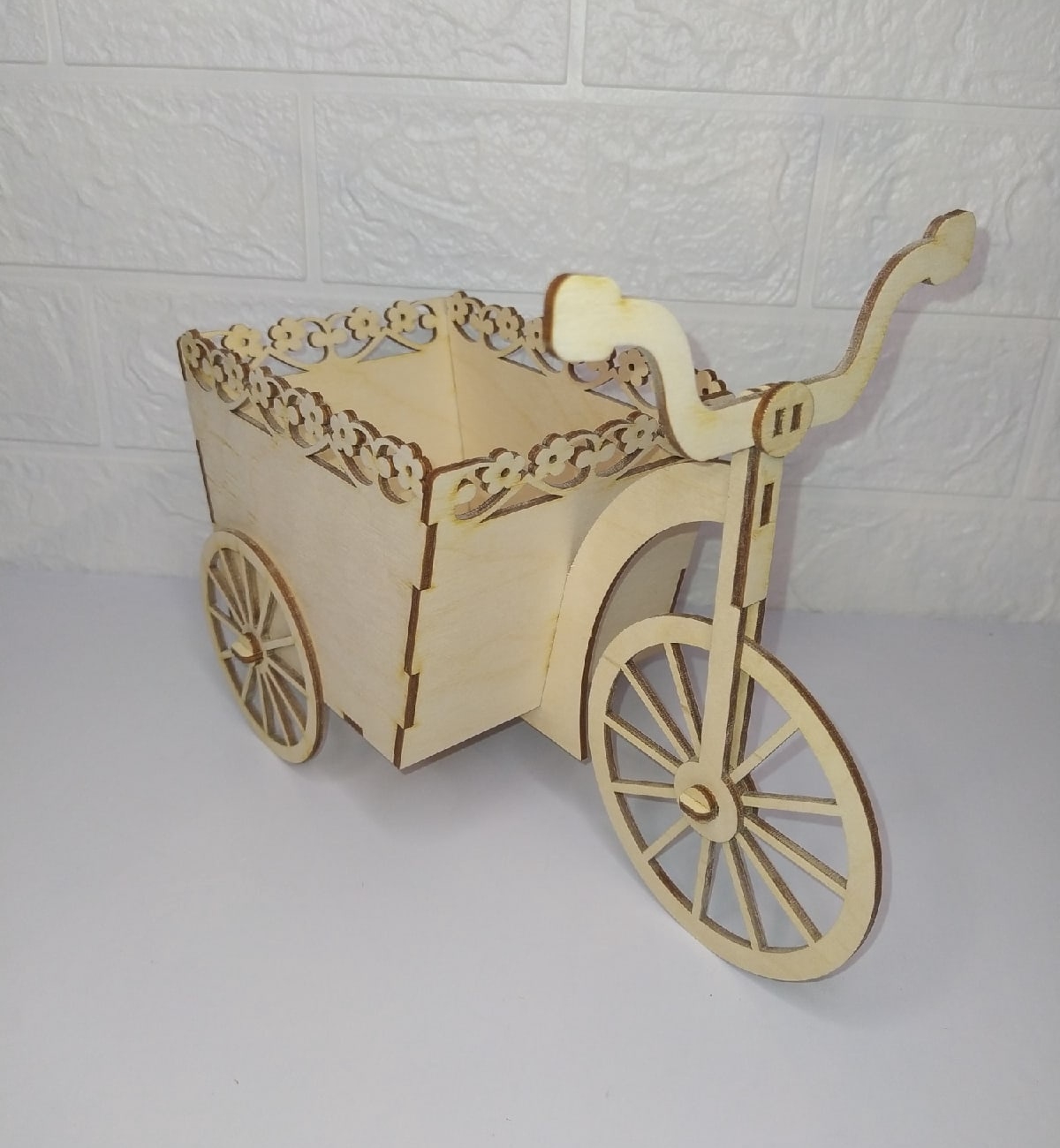 Ahşap Bisiklet Çiçek Standı