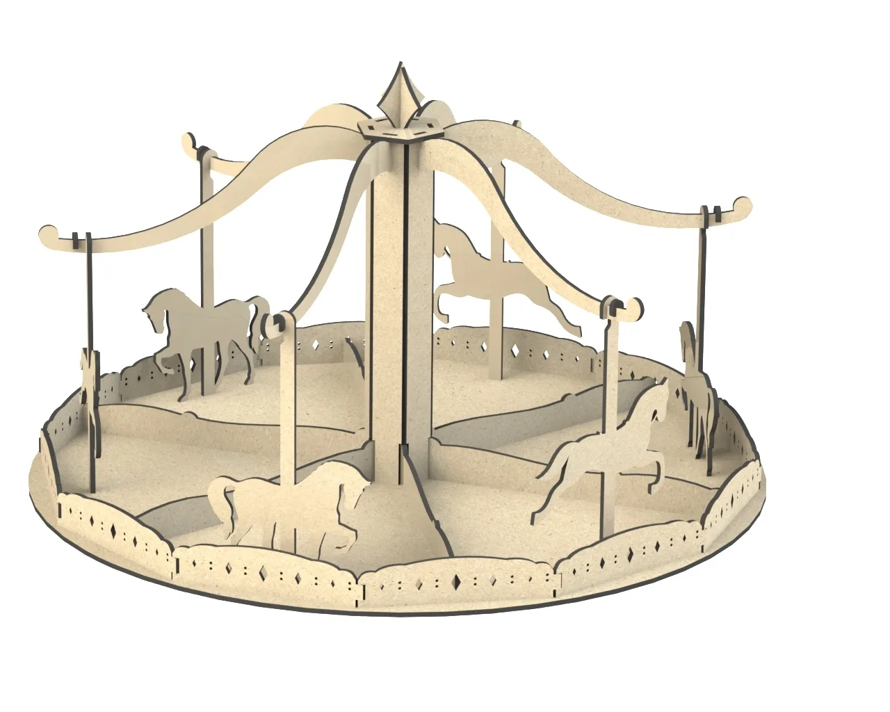 3D Atlı Karıca Puzzle