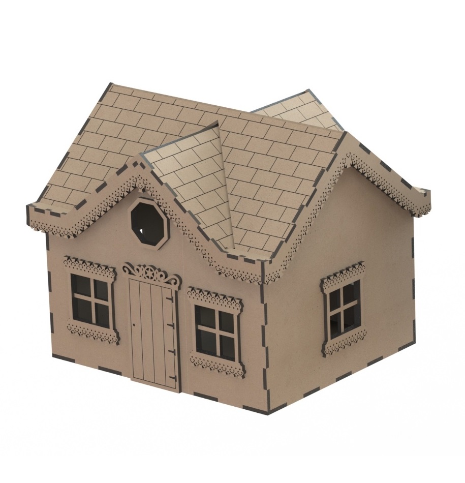Ahşap Ev Villa Model Kit Ahşap Batı Evi