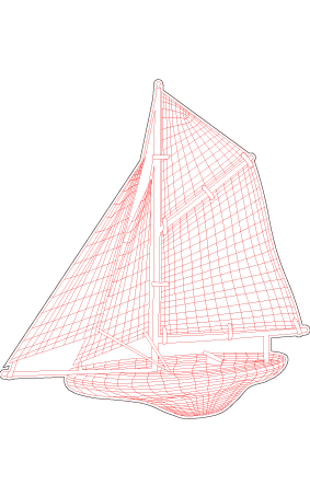 3D Gemi Gece Lambası 