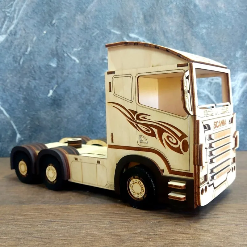 Lazer Kesimli Scania R580 3D Yapboz