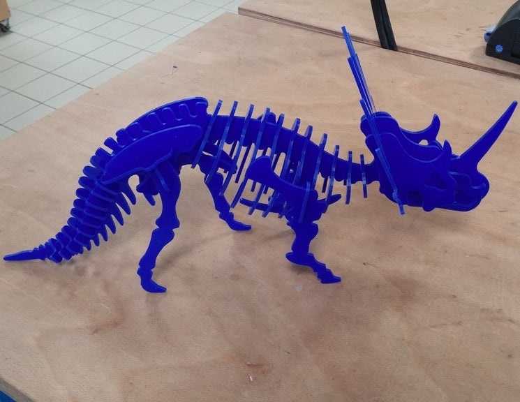 Styracosaurus Dinozor 3D Bulmaca 3mm