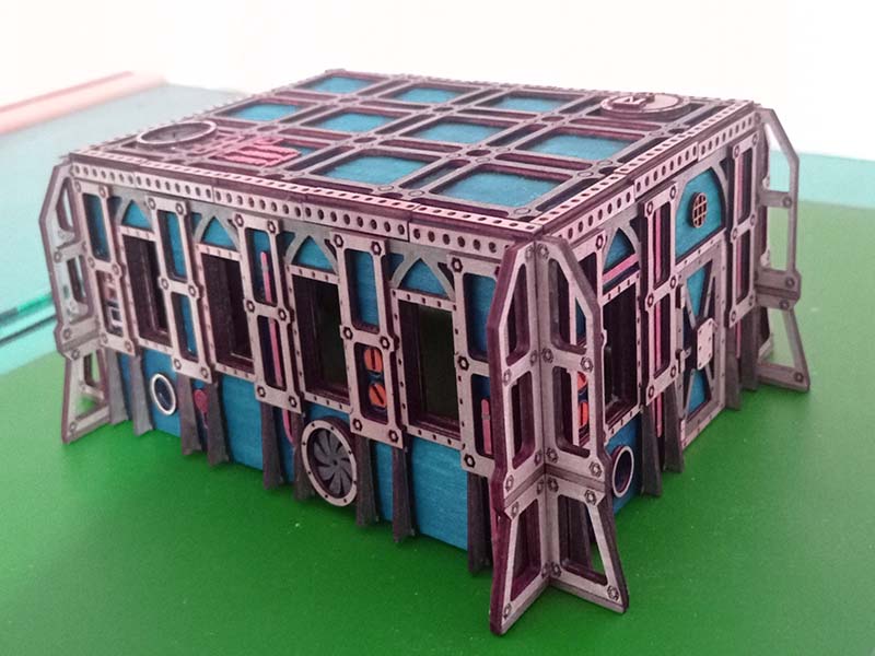 Lazer Kesim Savaş Oyunu Sığınağı 3D Bulmaca Oyuncak Model Kiti