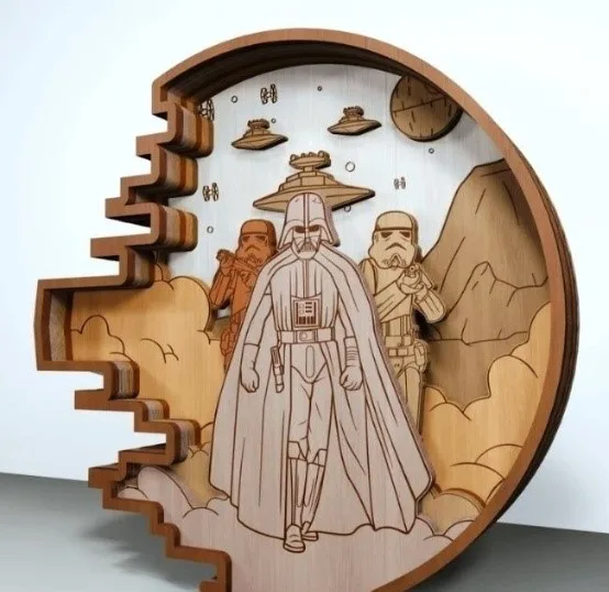 Star Wars Katmanlı Ahşap Dekor
