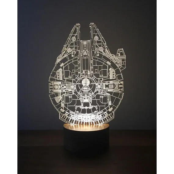 3D Falcon Roket Gece Lambası
