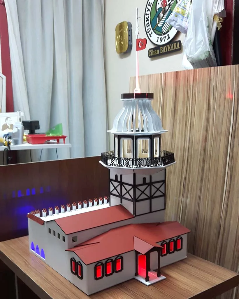 3D Kız Kulesi Puzzle 
