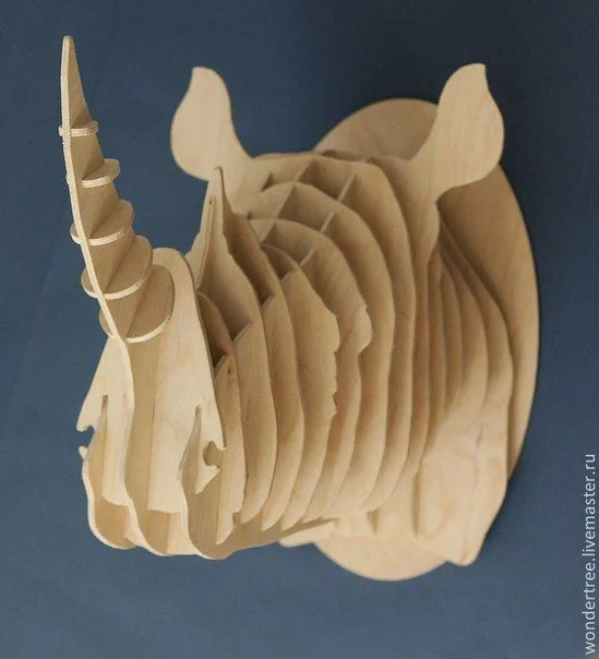 3D Gergedan Başı Puzzle
