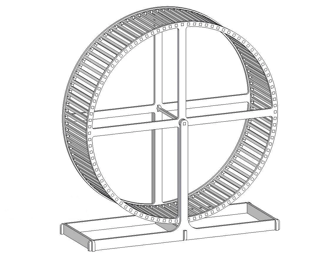 3D Hamster Tekerlek Puzzle
