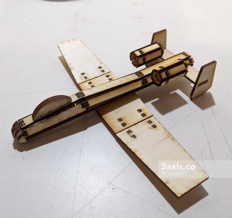 A10 Uçak 3D Puzzle