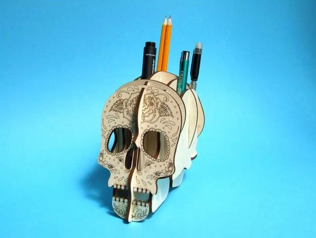 3D Kafatası Kalemlik