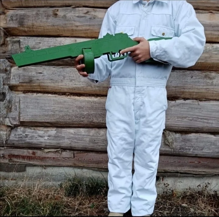 PPSh-41 Makineli Tüfek 3D Ahşap Yapboz