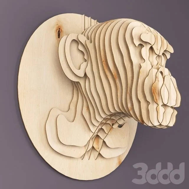 3D Maymun Puzzle 3MM