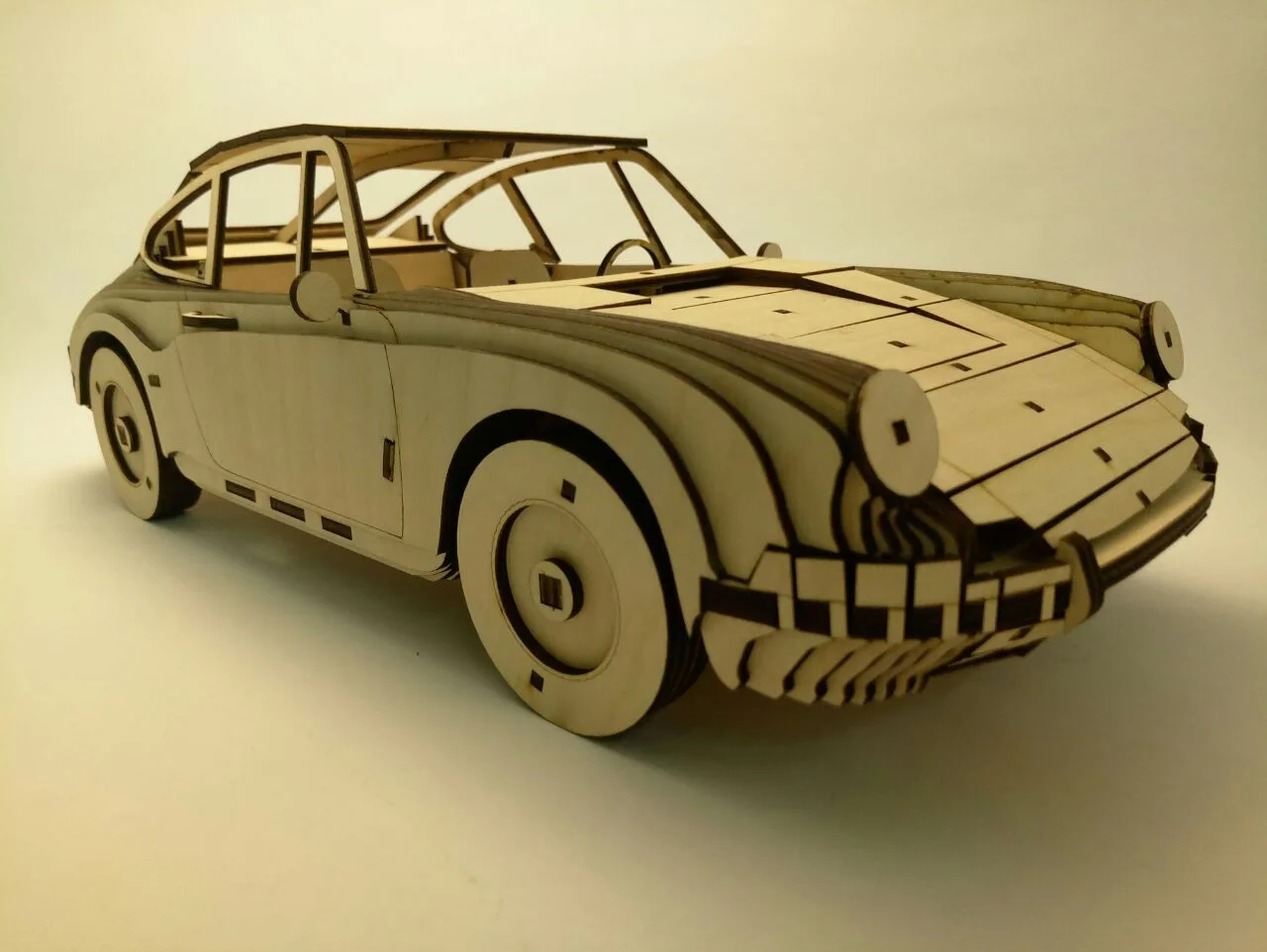 3D Porsche 911 Araba Puzzle 3MM