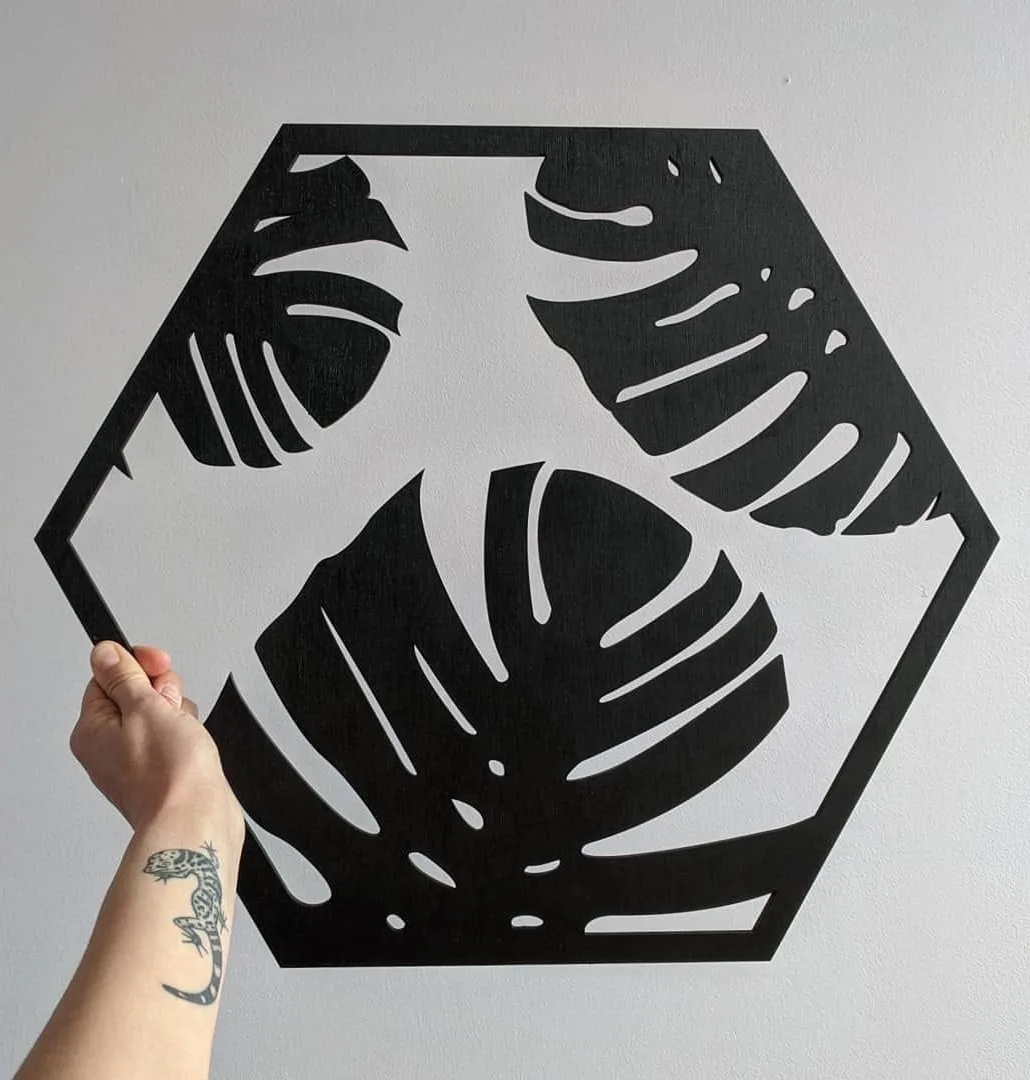 Monstera Yaprak Duvar Dekoru