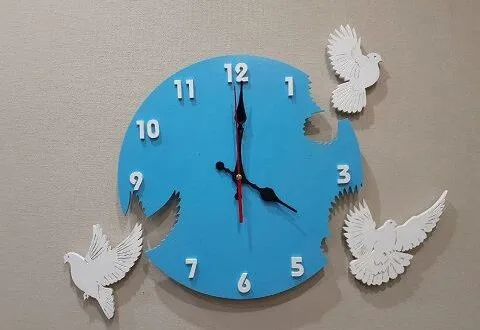 Kuşlar Duvar Saati