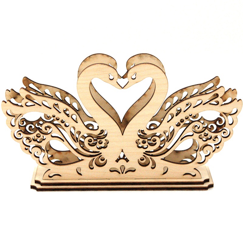 Lazer Kesimli Kuğu Peçetelik