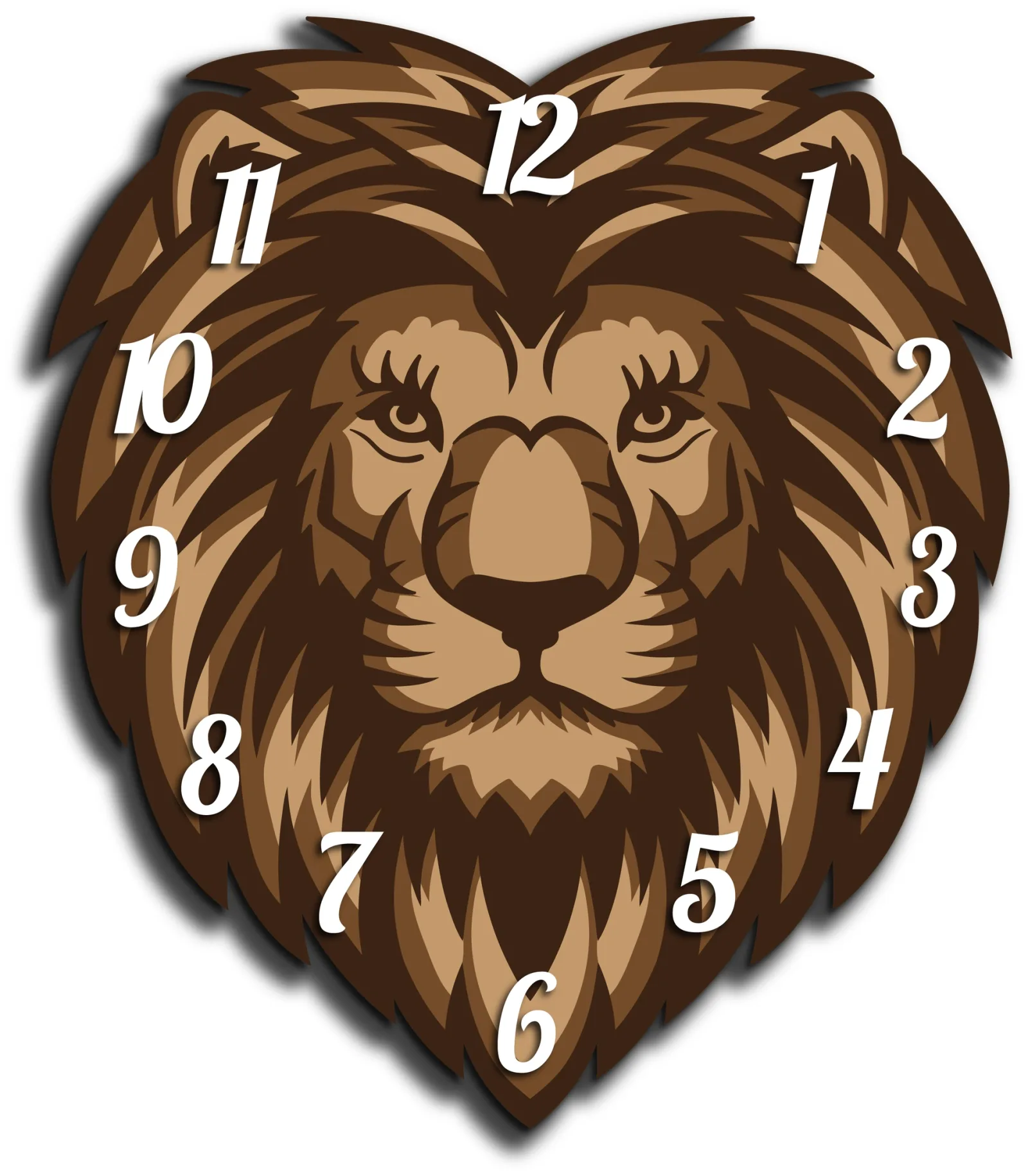 Aslan Duvar Saati