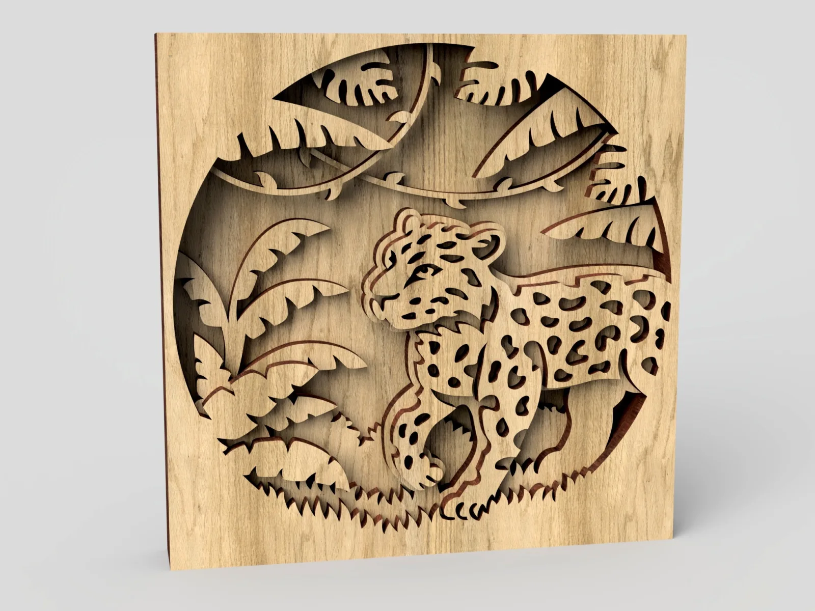 Orman Sahne Katmanlı Ahşap Sanat
