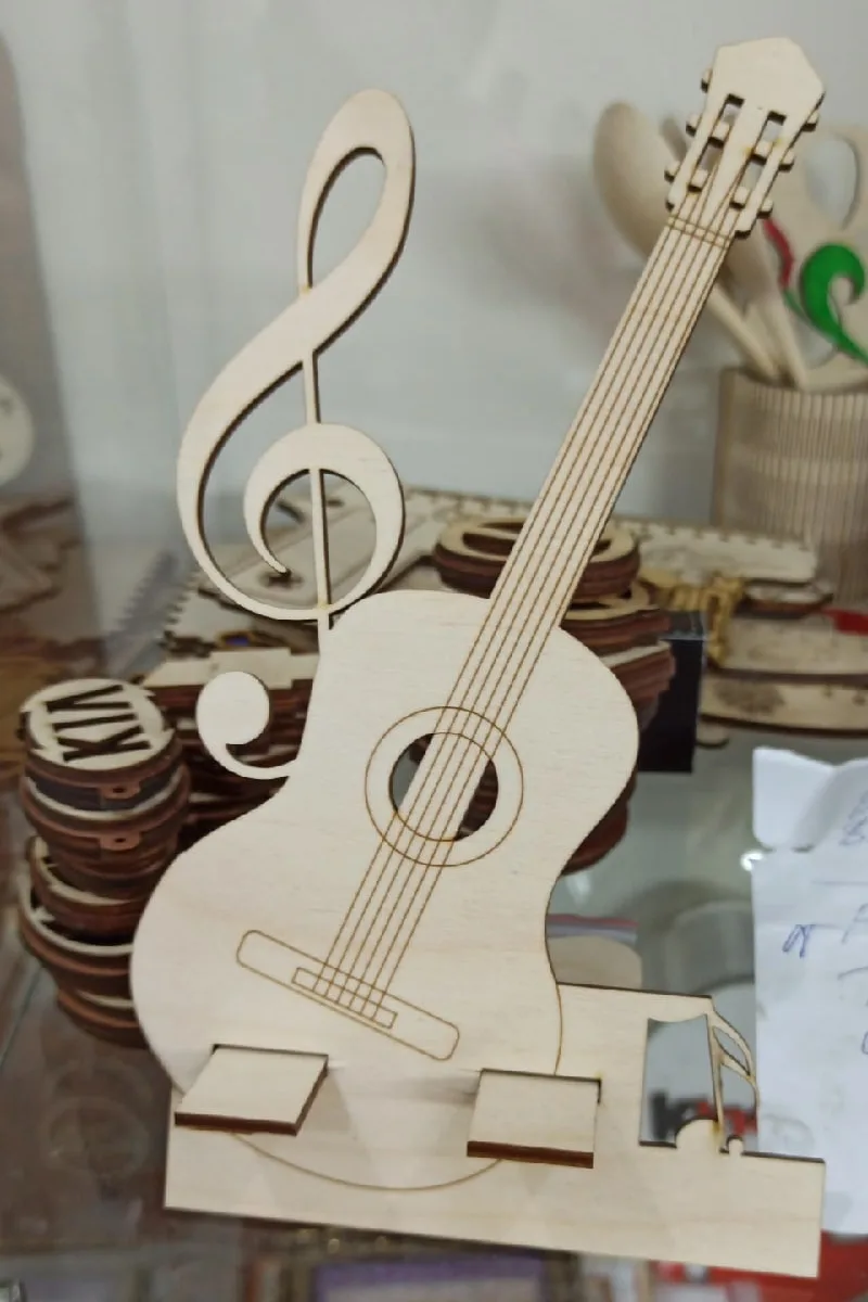 Gitar Telefon Standı Benzersiz Gitar Cep Telefonu Tutucu