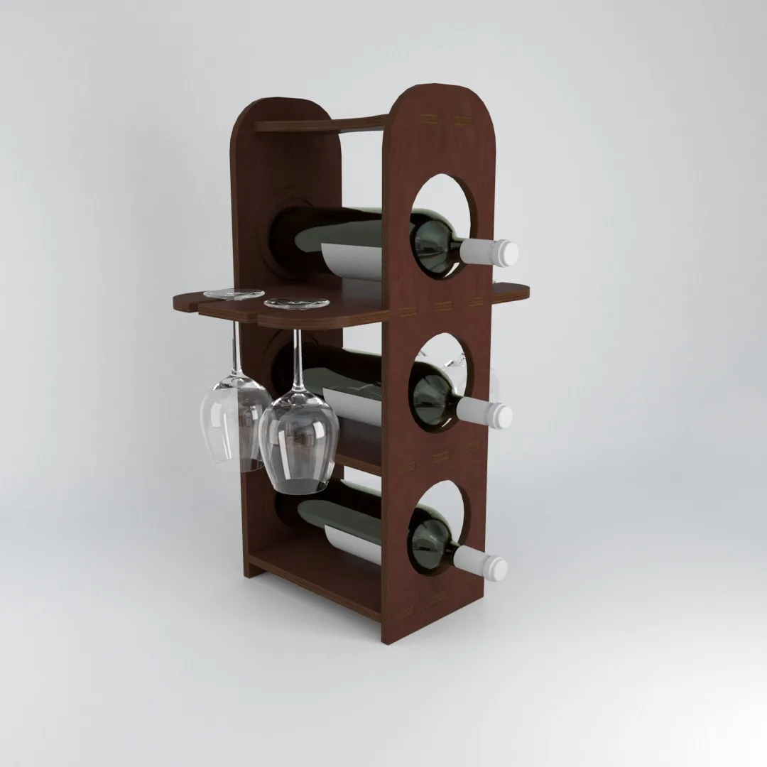 Minibar Şaraplık ve Bardaklık