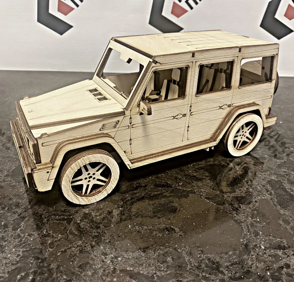 Mercedes G-Serisi 3D Ahşap Model