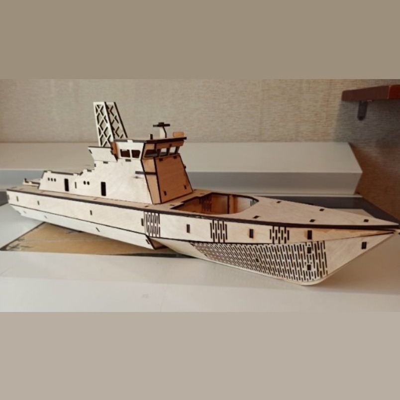 Ahşap Gemi Model Seti Ahşap Tekne 3D