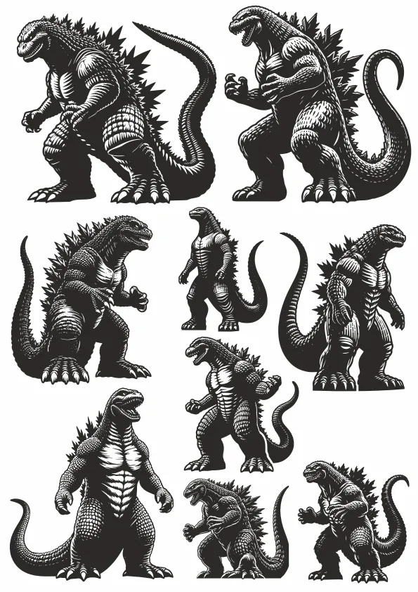 Godzilla Vektör