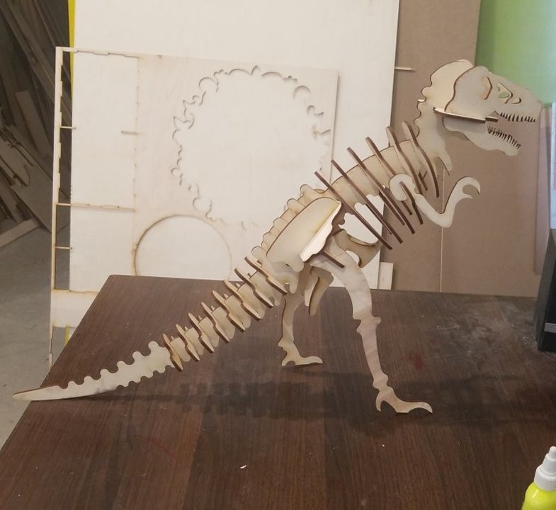 Tyrannosaurus Dinozor 3D Puzzle 3mm