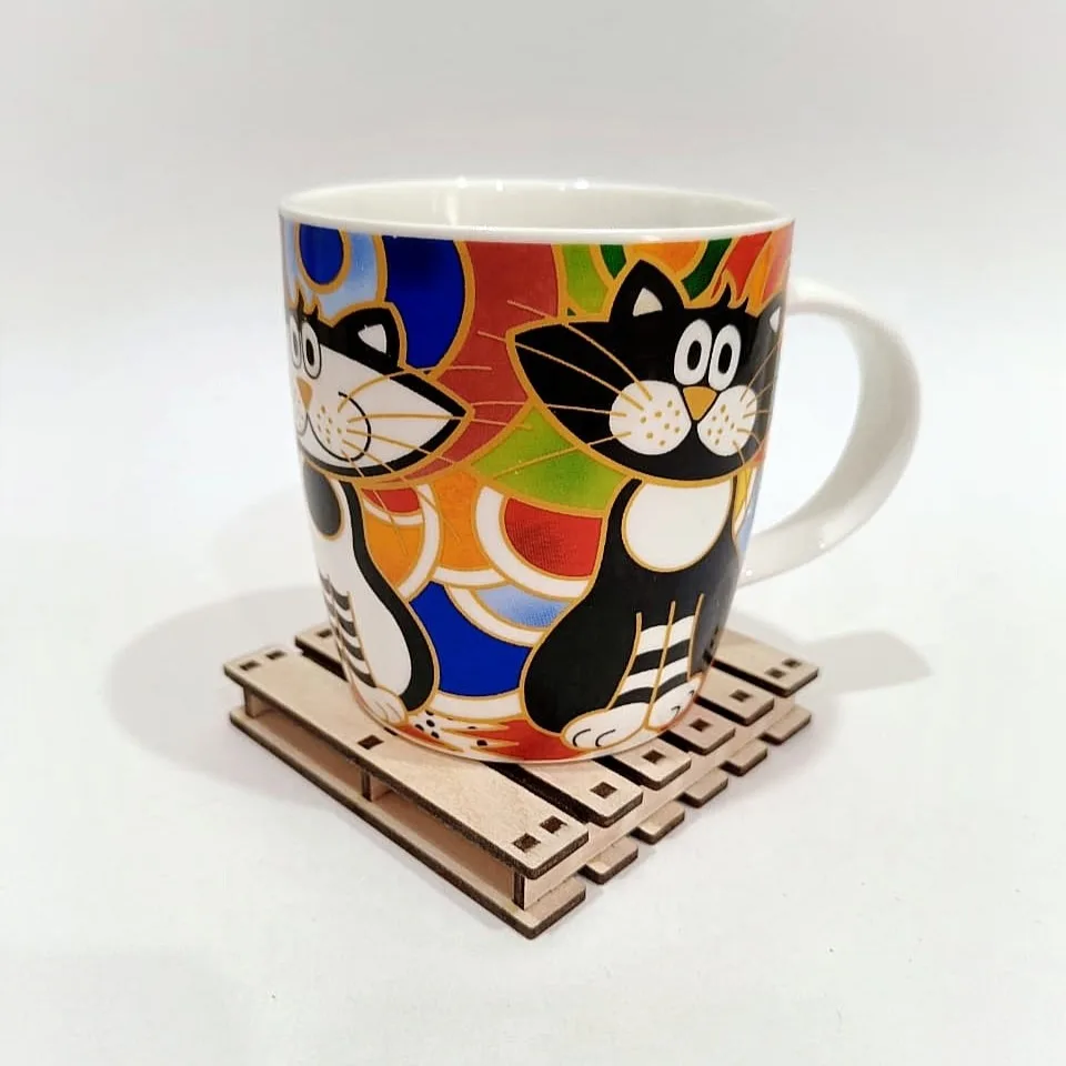 Ahşap Mini Palet Bardak Altlıkları