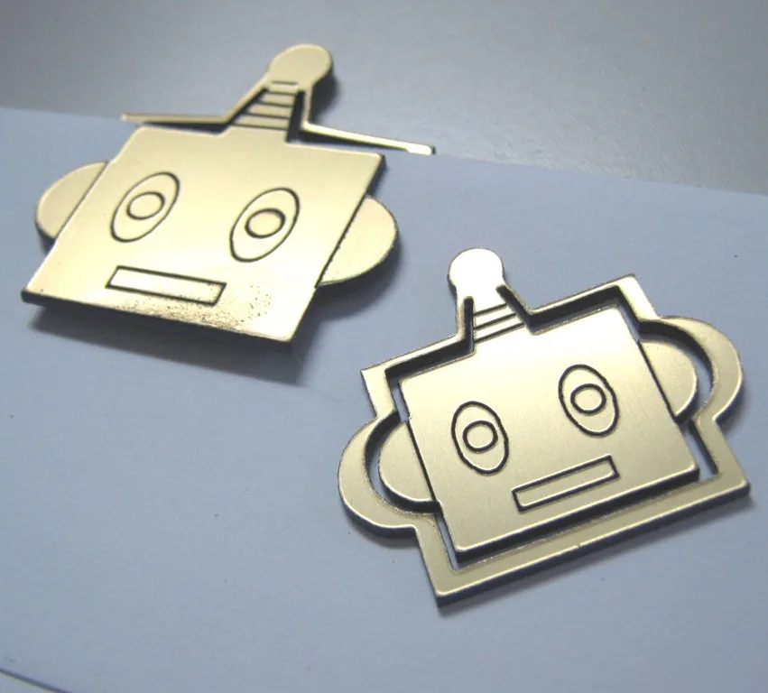 Robot Kafası Ataş Yer İşareti Klipsi