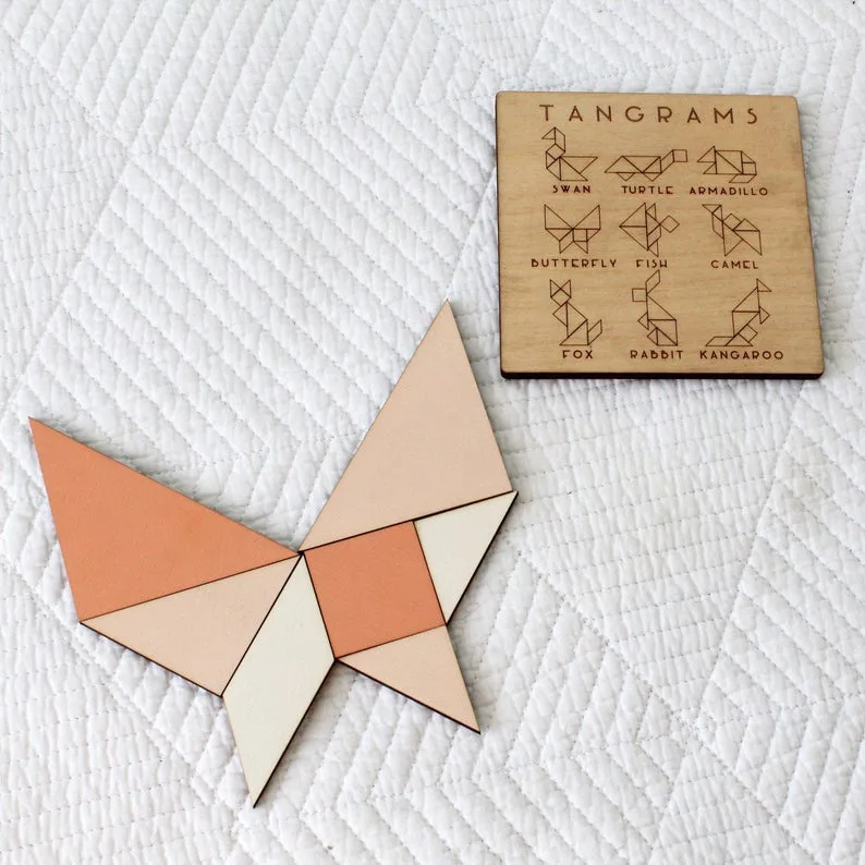 Tangram Bulmaca Beyin Eğitimi Çocuklar İçin Geometri Oyuncak