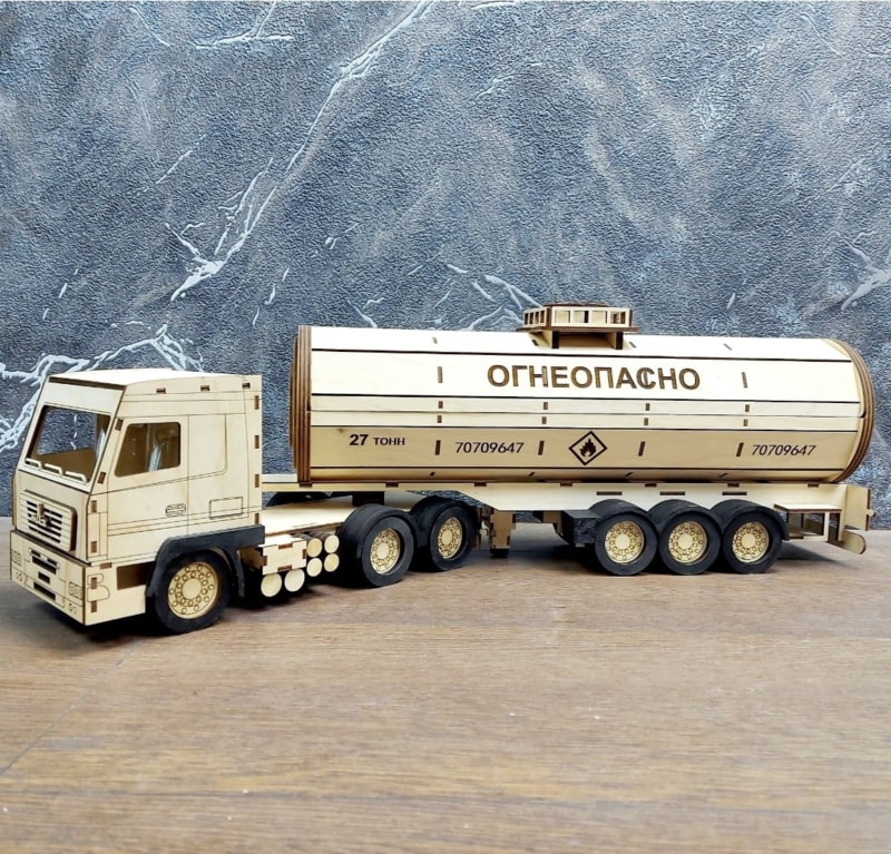 Maz Kamyon 3D Ahşap Puzzle