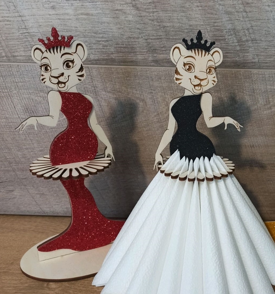 Kaplan Peçetelik Kaplan Dekoru