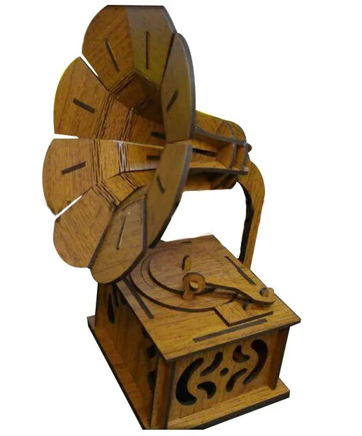 Ahşap Gramofon 3D Model