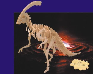 Parasaurolophus 3D Ahşap Yapboz CNC Router